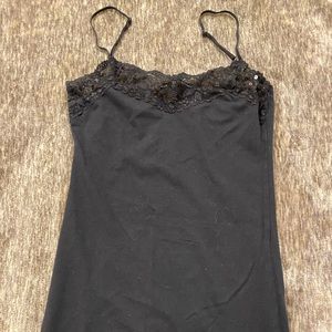Black Lace Tank Top